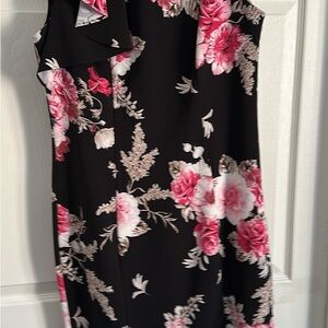 Floral Black and Pink Dress